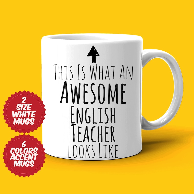 English Teacher Gift, English Teacher Mug