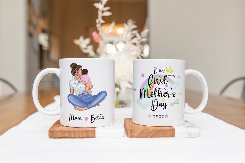 First Mother's Day Mug | Rainbow Elephant