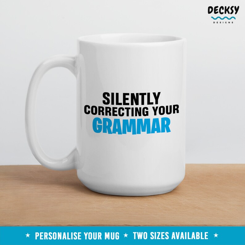 Grammar Mug, English Teacher Gifts From Student