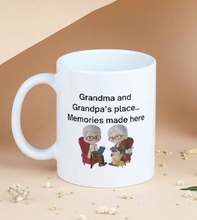 Grandma and Grandpa Coffee Mug: Memories Made Here