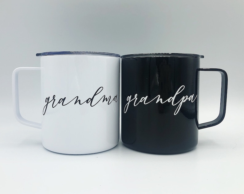 Grandma and Grandpa Personalized Mug Set