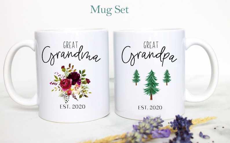 Great Grandpa and Grandma Mug Set