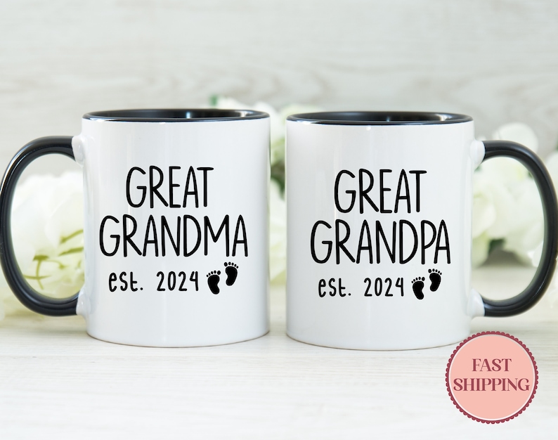 New Grandparents Mug Set