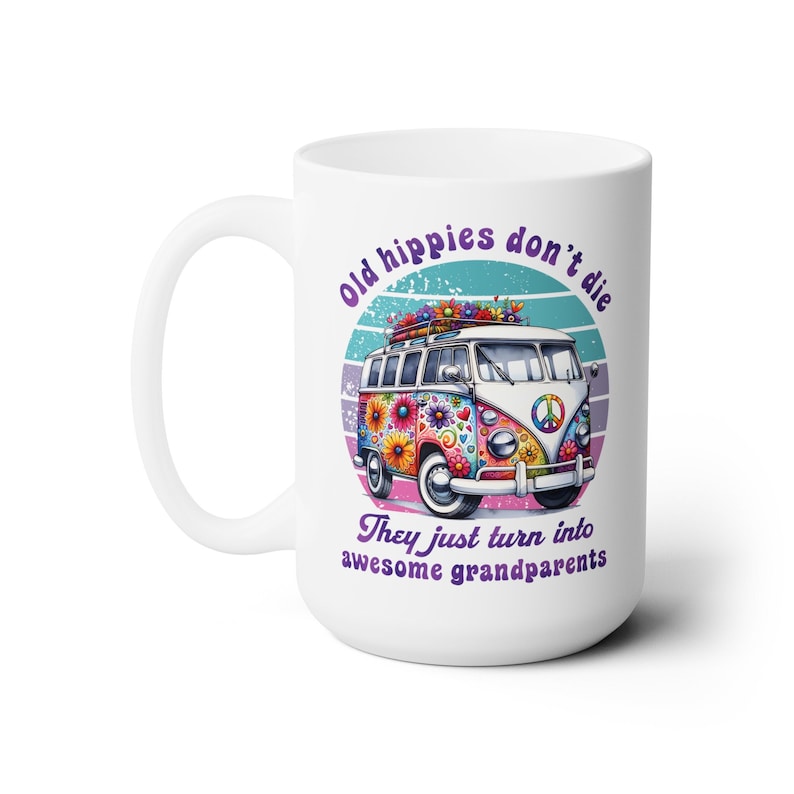 Old Hippy Grandparents Mug