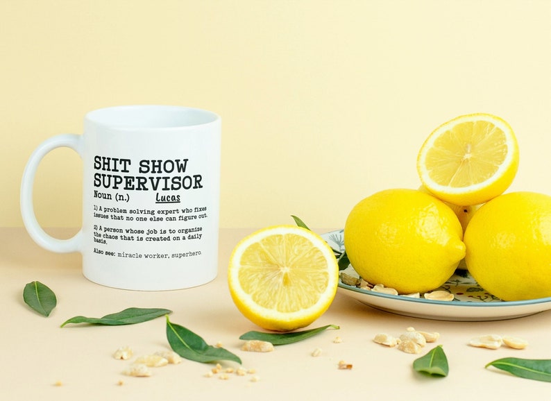 Personalised Shit Show Supervisor Mug