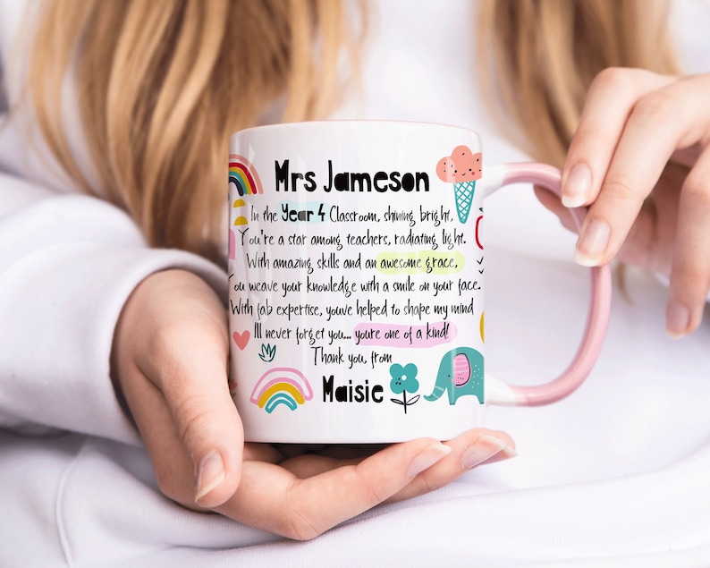 Personalised Teacher Thank You Gift Mug