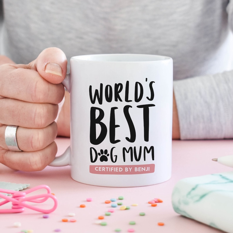 Personalised World's Best Dog Mum Mug