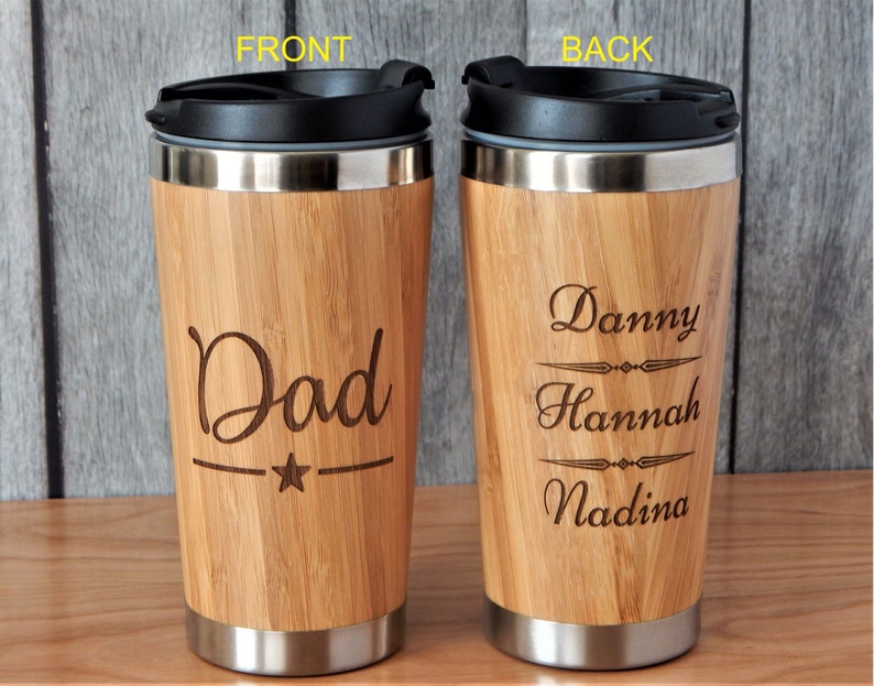 Personalized Dad Travel Mug Gift