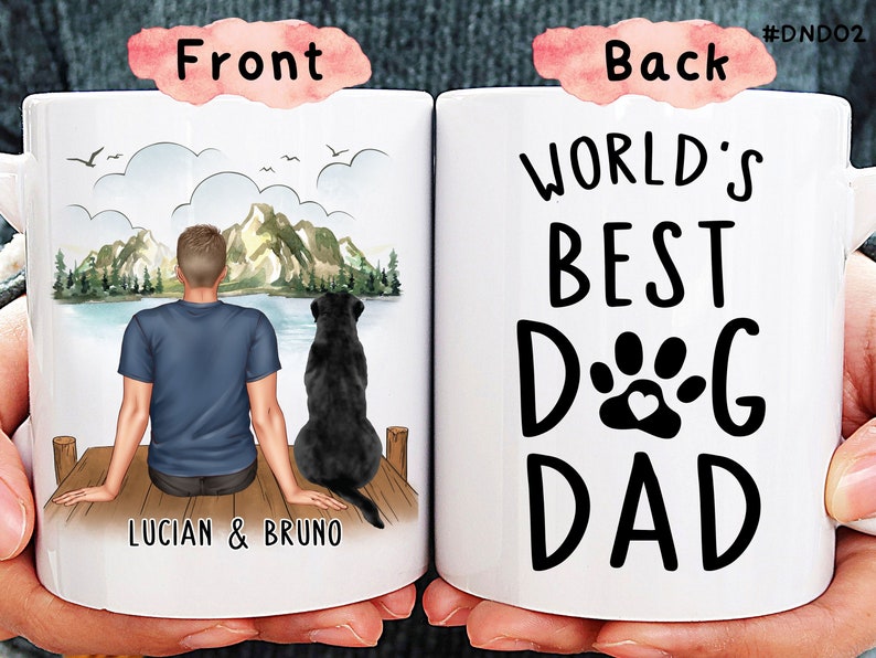 Personalized Dog Dad Coffee Mug - World's Best Dog Dad