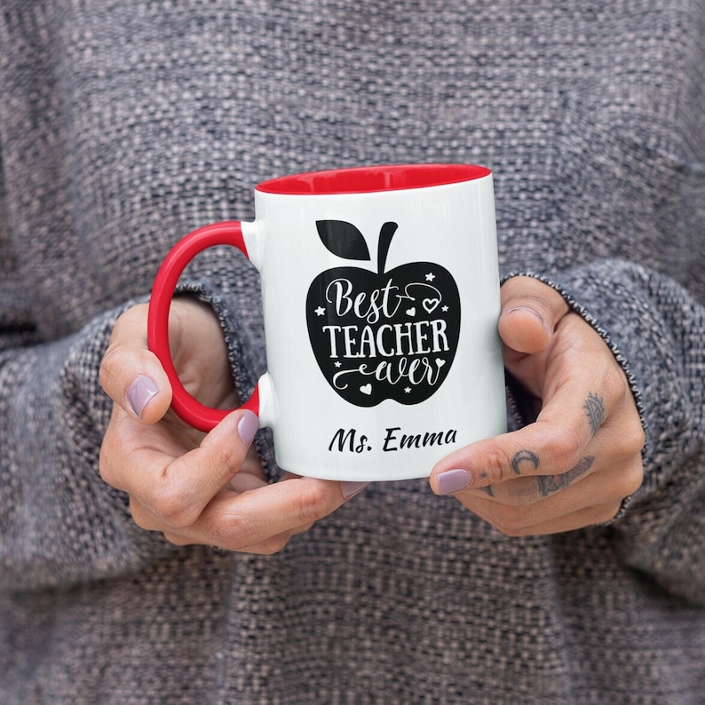 Personalized Teacher Mug, Best Teacher Ever