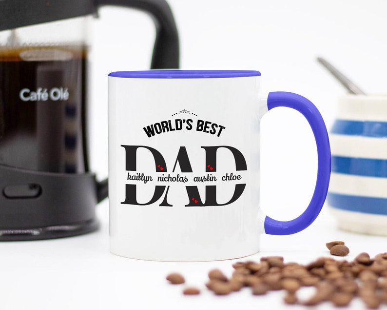 Personalized World's Best Dad Mug