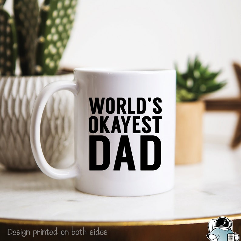 World's Okayest Dad Coffee Mug