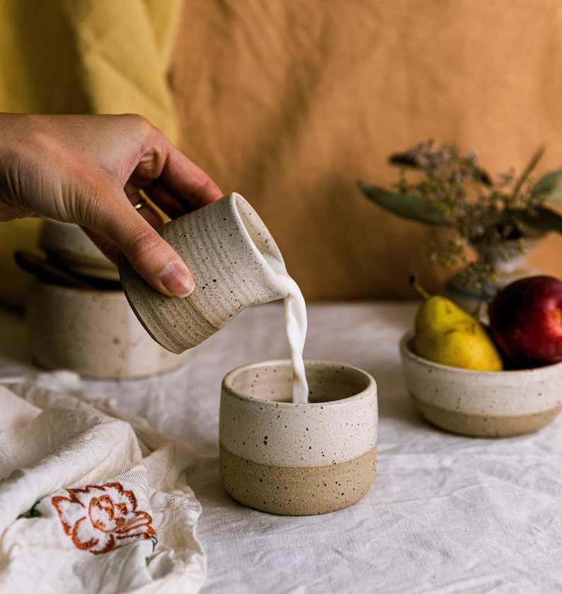 6 oz and 8 oz Stoneware Ceramic Tumbler