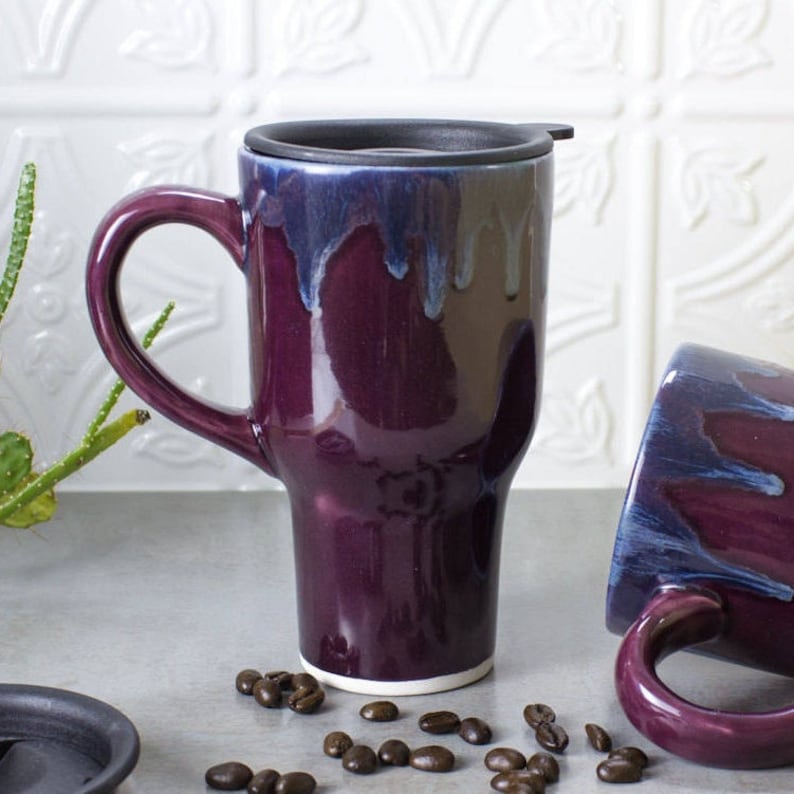 Beautiful Ceramic Travel Mug