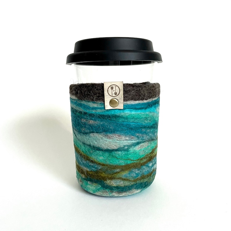 Glass Travel Mug with Woolly Sleeve