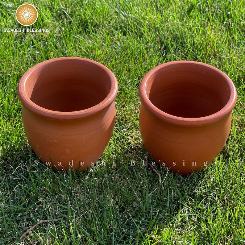 HandMade Unglazed Royal Clay Kullad Set