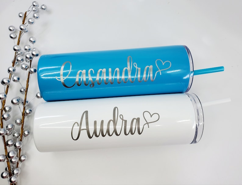 Personalized Stainless Steel Skinny Tumblers