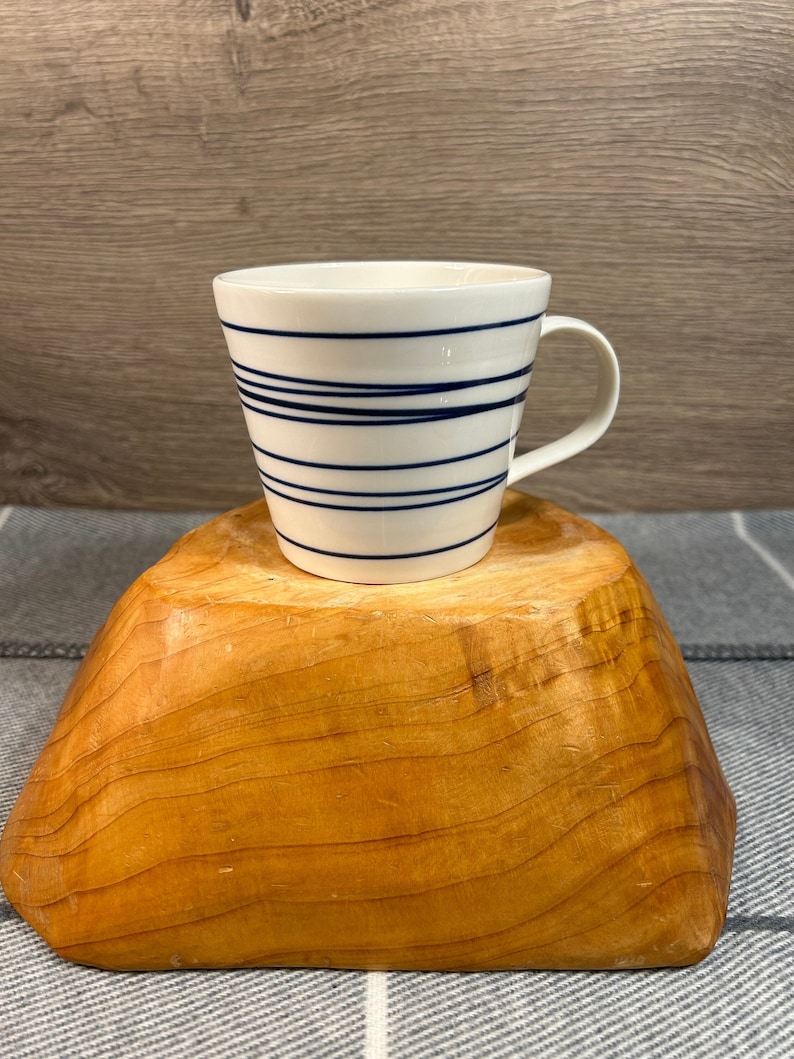 Preloved Royal Doulton Durable Porcelain Pacific Cobalt Blue & White Mug