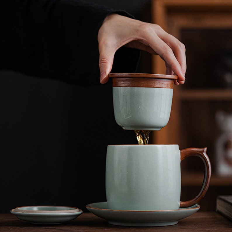 Ruyao Cracked Glaze Tea Mug