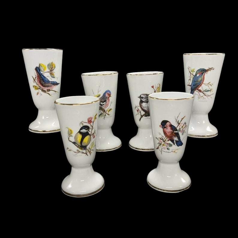 Set of 6 Berry Porcelain Coffee Mazagrans