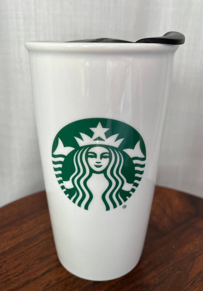 Starbucks Coffee Ceramic Travel Mug with Logo