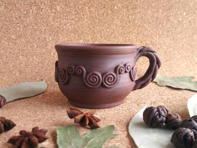 Unglazed Organic Pottery Cup