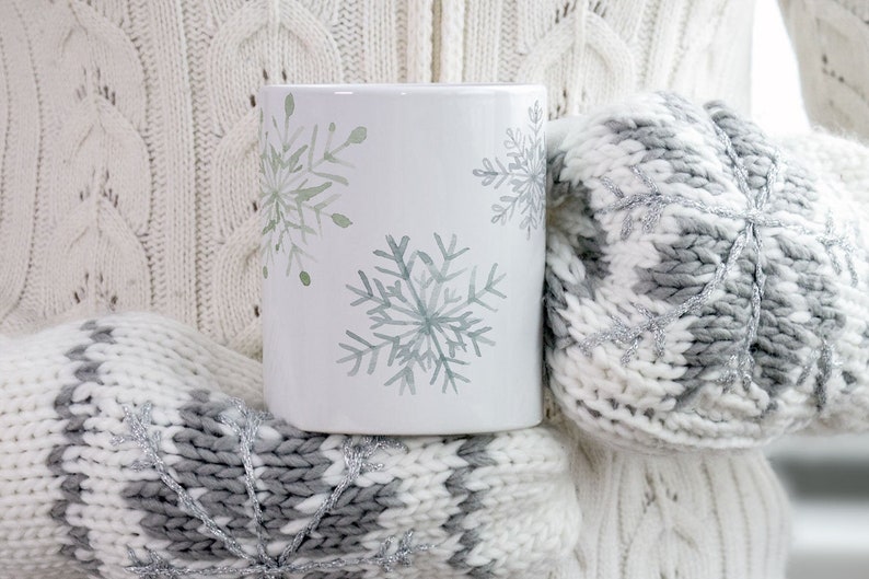 Snowflake Christmas Mug